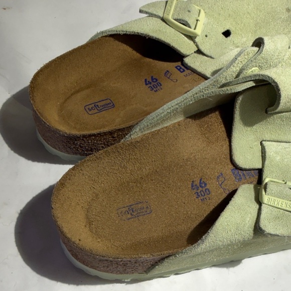 Used Lime green Birkenstock Slip-On Clogs with Buckle men’s 13 main image 4